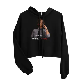 Criminal Minds Spencer Reid Actually... Women's Fleece Crop Hooded Sweatshirt