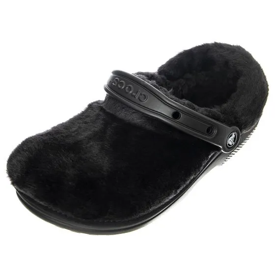 CROCS W' Classic Fur Sure W Black Sandals