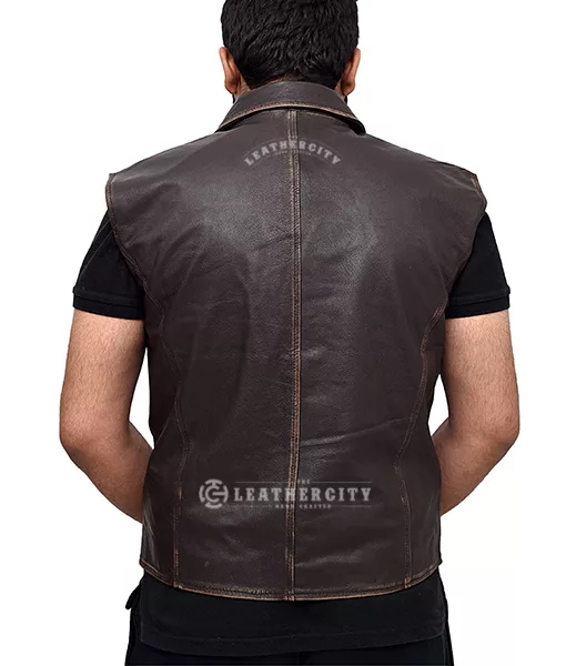 Cullen Bohannon Hell On Wheels Leather Vest - TheLeatherCity