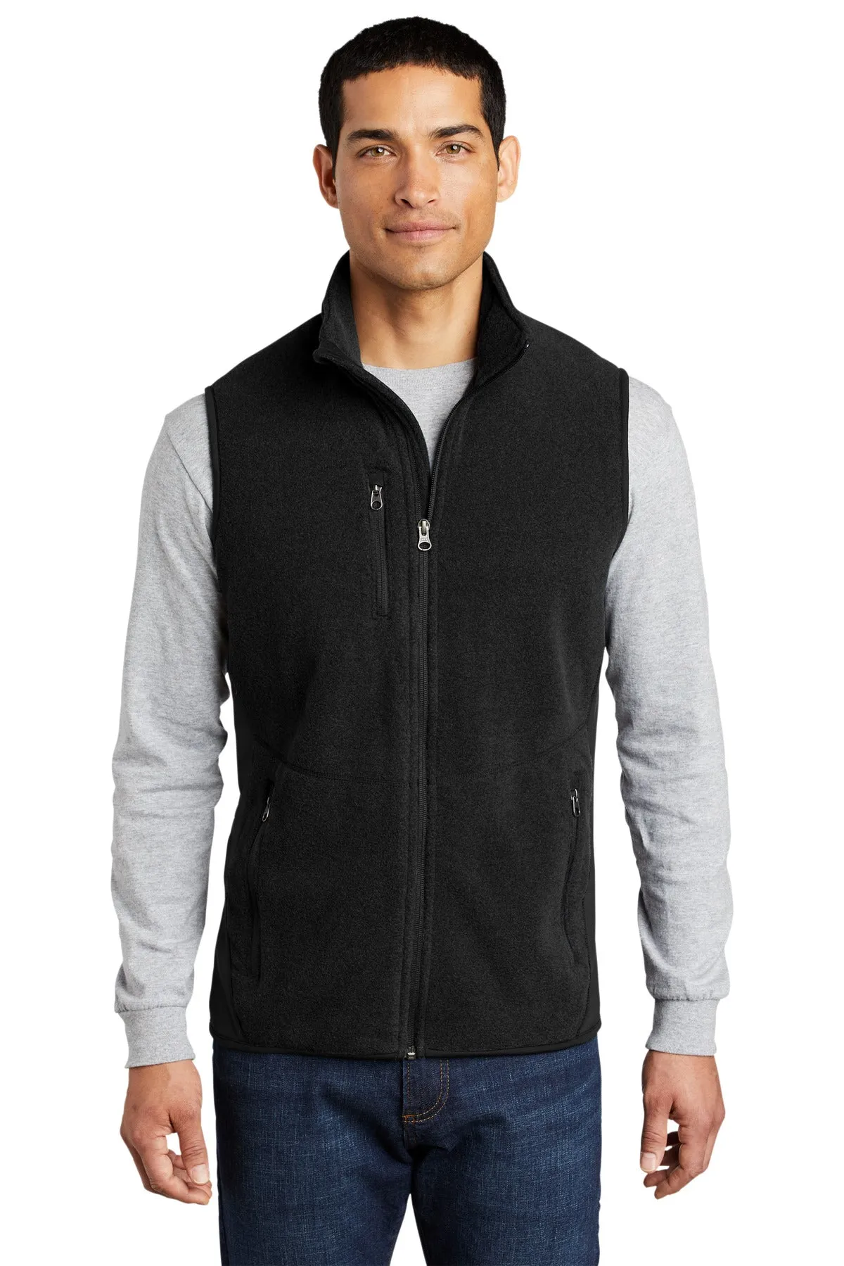 Custom Embroidered - Port Authority R-Tek Pro Fleece Full-Zip Vest. F228