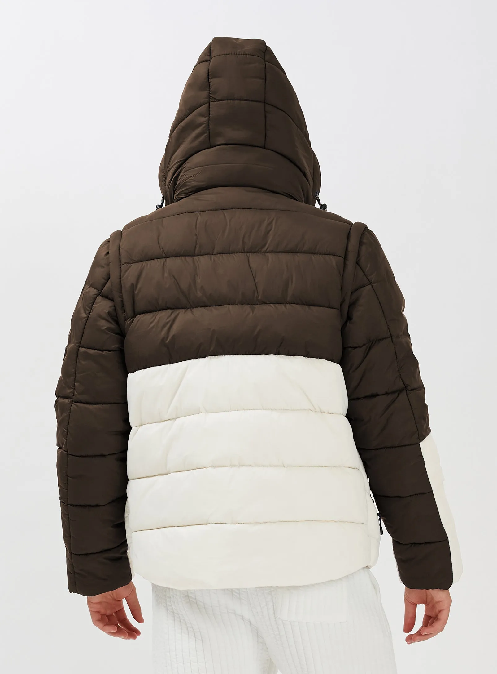 DALLMANN| Midweight Zip-off sleeves Puffer||DALLMANN| Doudoune bicolore de poids moyen avec manches amovibles par zip