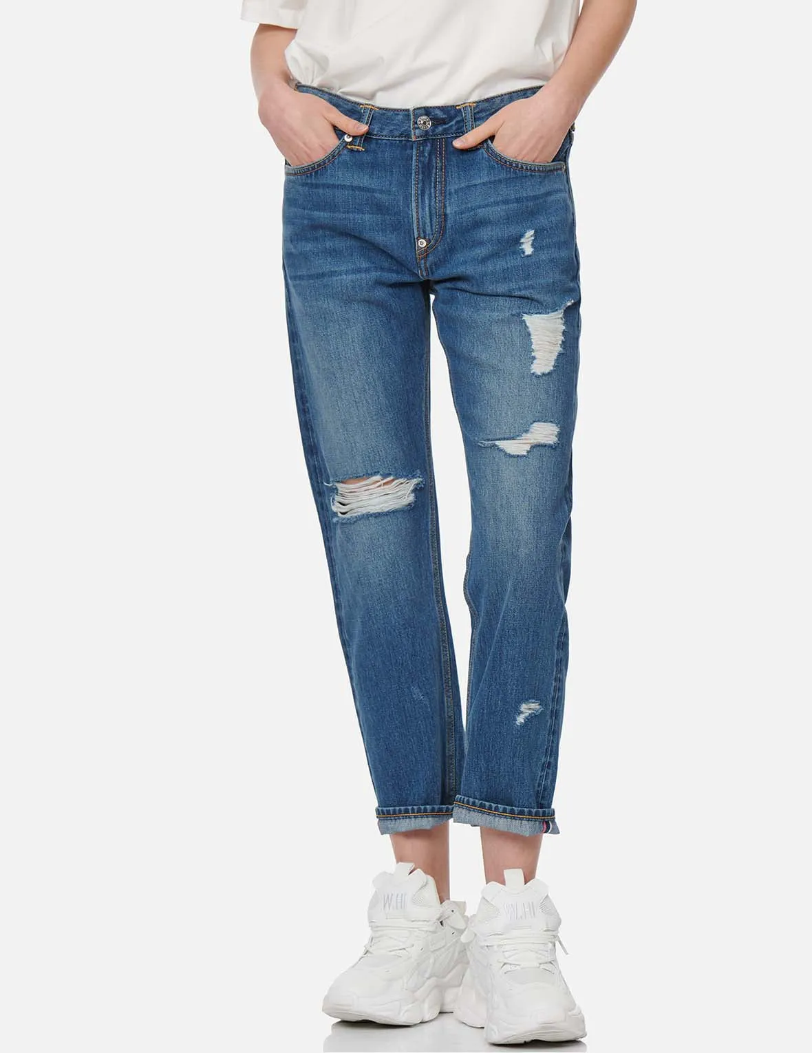 Daruma and Kamon Daicock Boyfriend Jeans