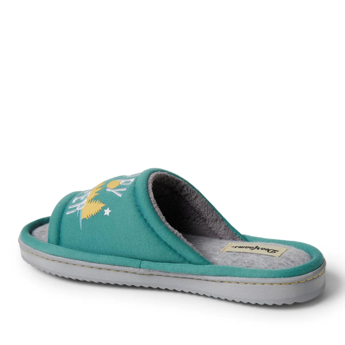      Dearfoams Women's Lennox Sweatshirt Camp Slide Slipper     