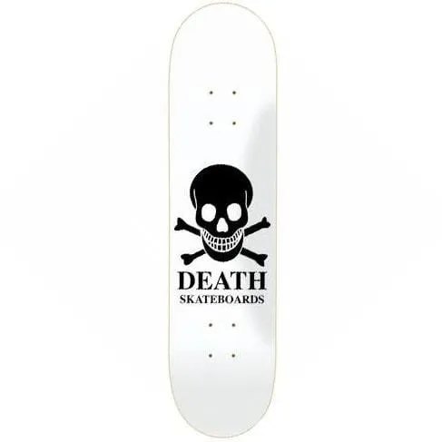 Death Skateboards OG Skull White Skateboard Deck 8.25