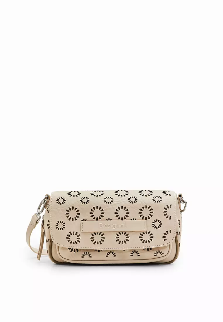 Desigual Desigual Woman Accessories M die-cut floral crossbody bag.