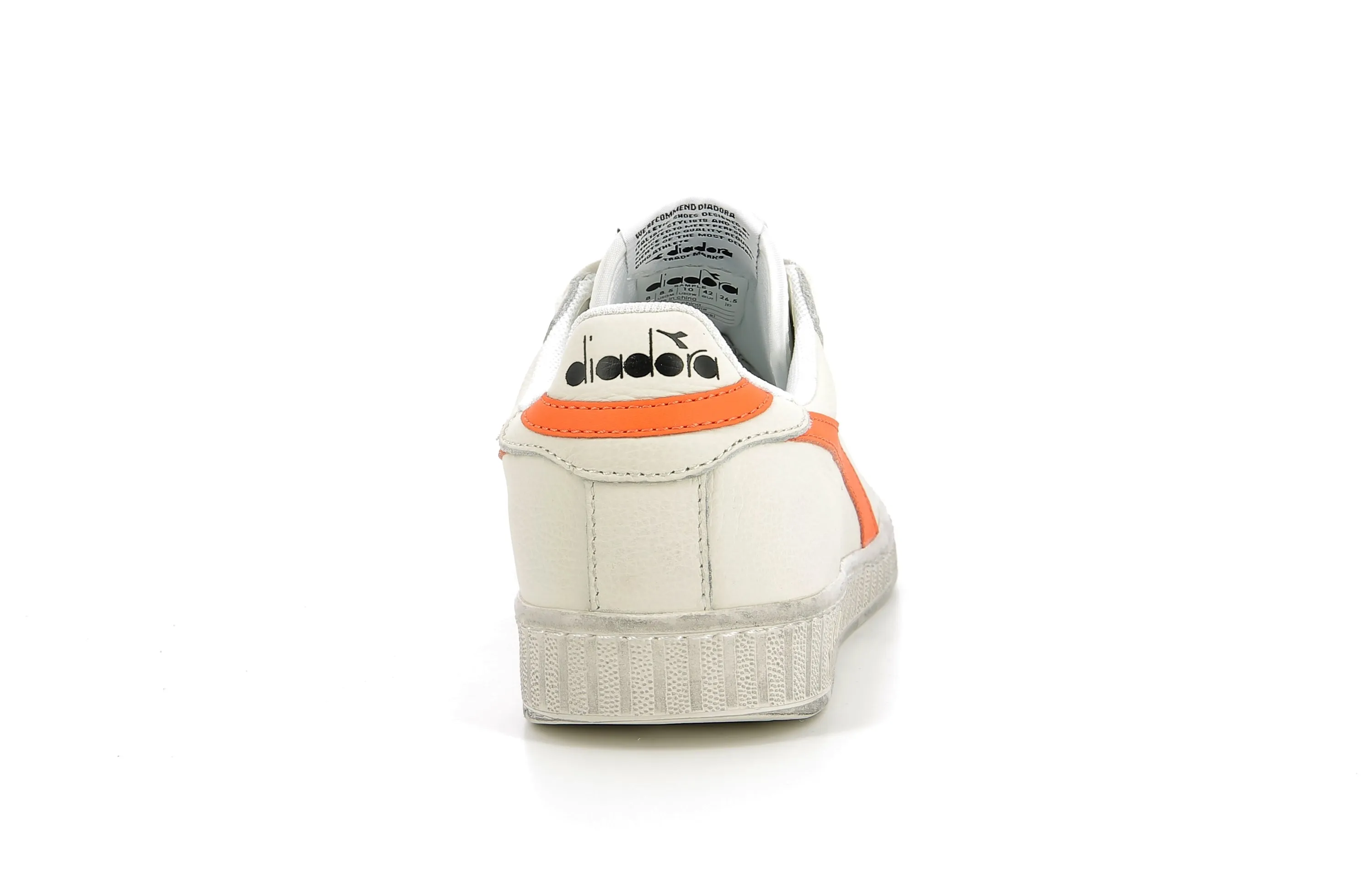 Diadora - Sneakers Bas - Game L Fluo Wax - White/ Orange 1575 C