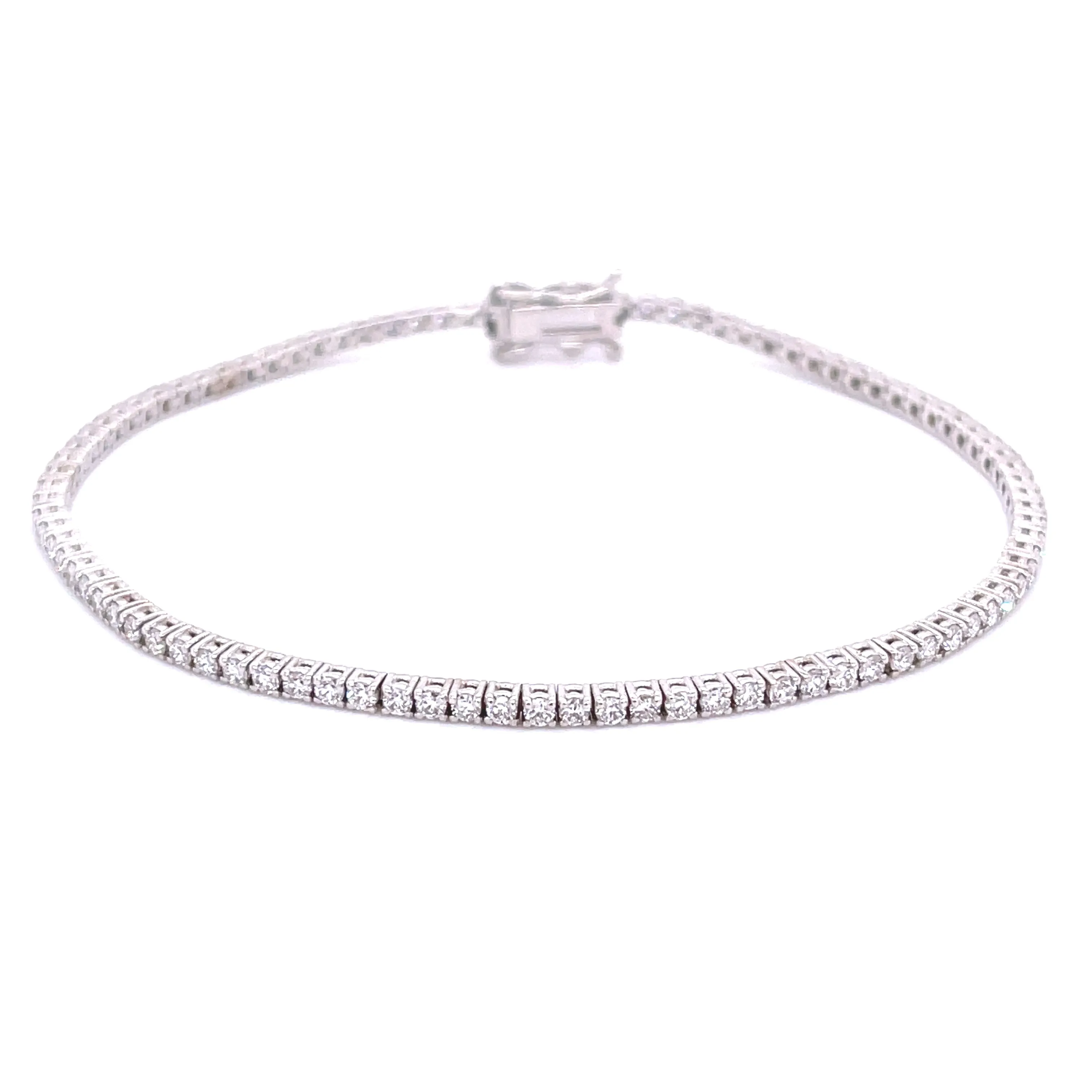 Diamond Tennis Bracelet in 14K White Gold (1.75 CTW)