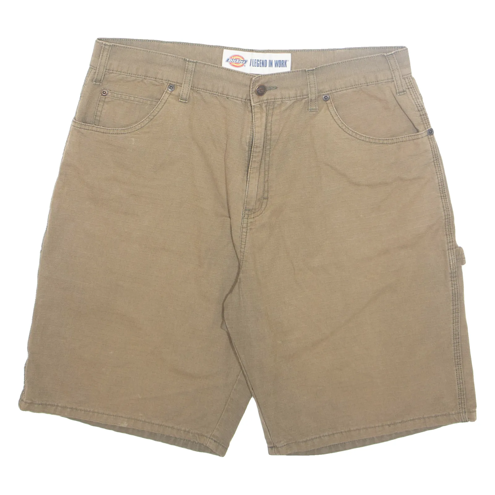 DICKIES Cargo Carpenter Mens Workwear Shorts Beige L W36