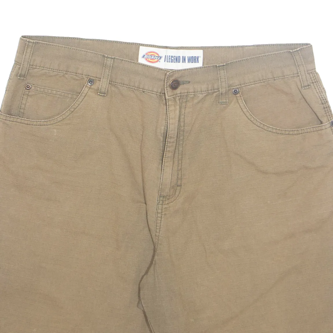 DICKIES Cargo Carpenter Mens Workwear Shorts Beige L W36