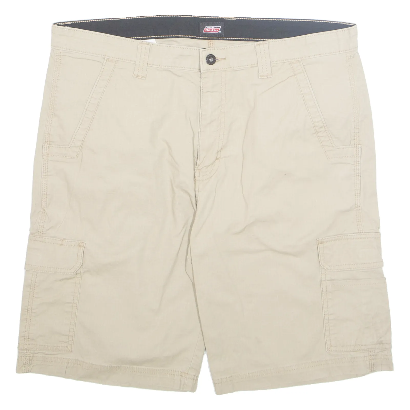 DICKIES Cargo Mens Workwear Shorts Beige L W36