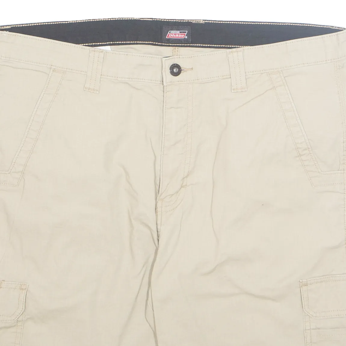 DICKIES Cargo Mens Workwear Shorts Beige L W36