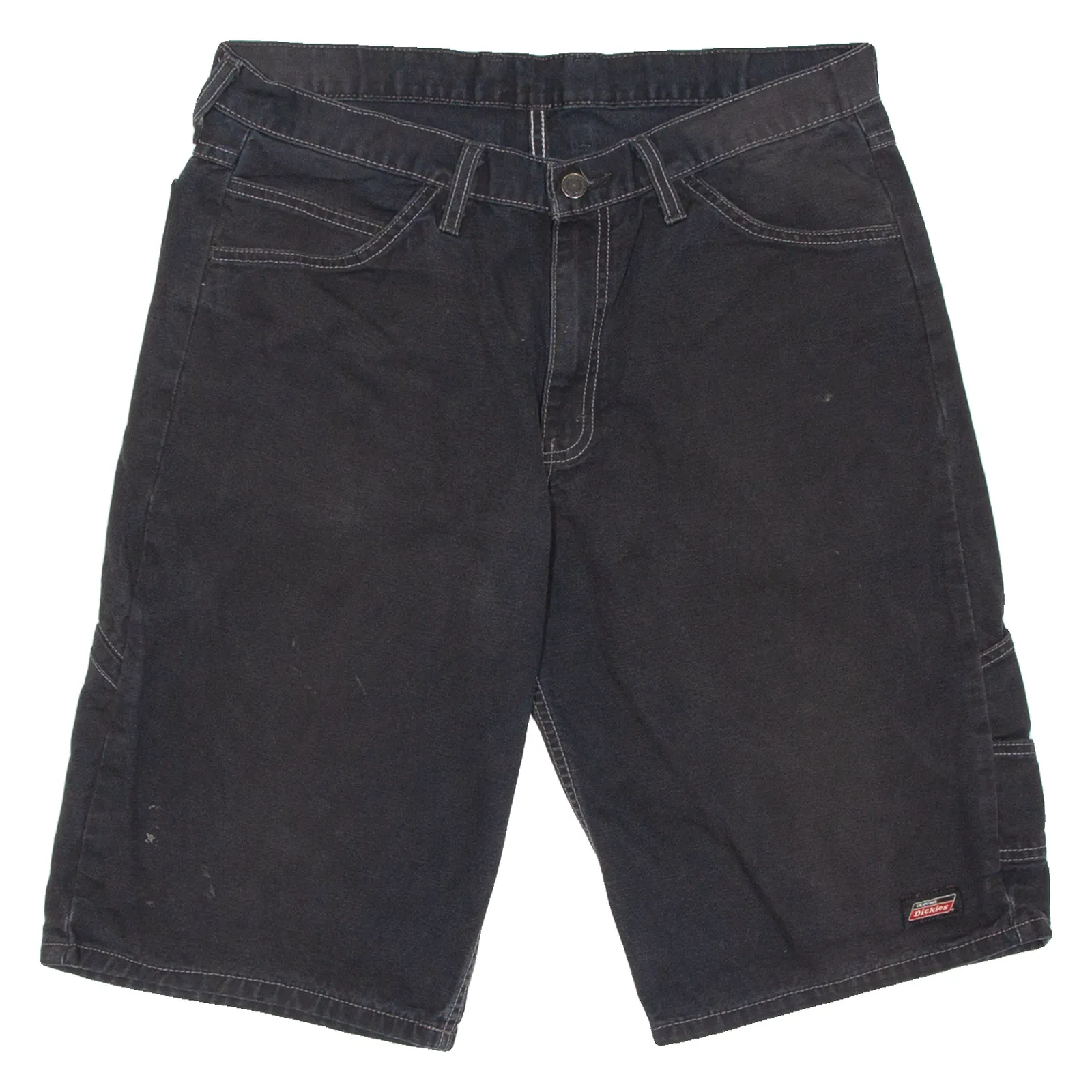 DICKIES Mens Workwear Shorts Black Relaxed M W34