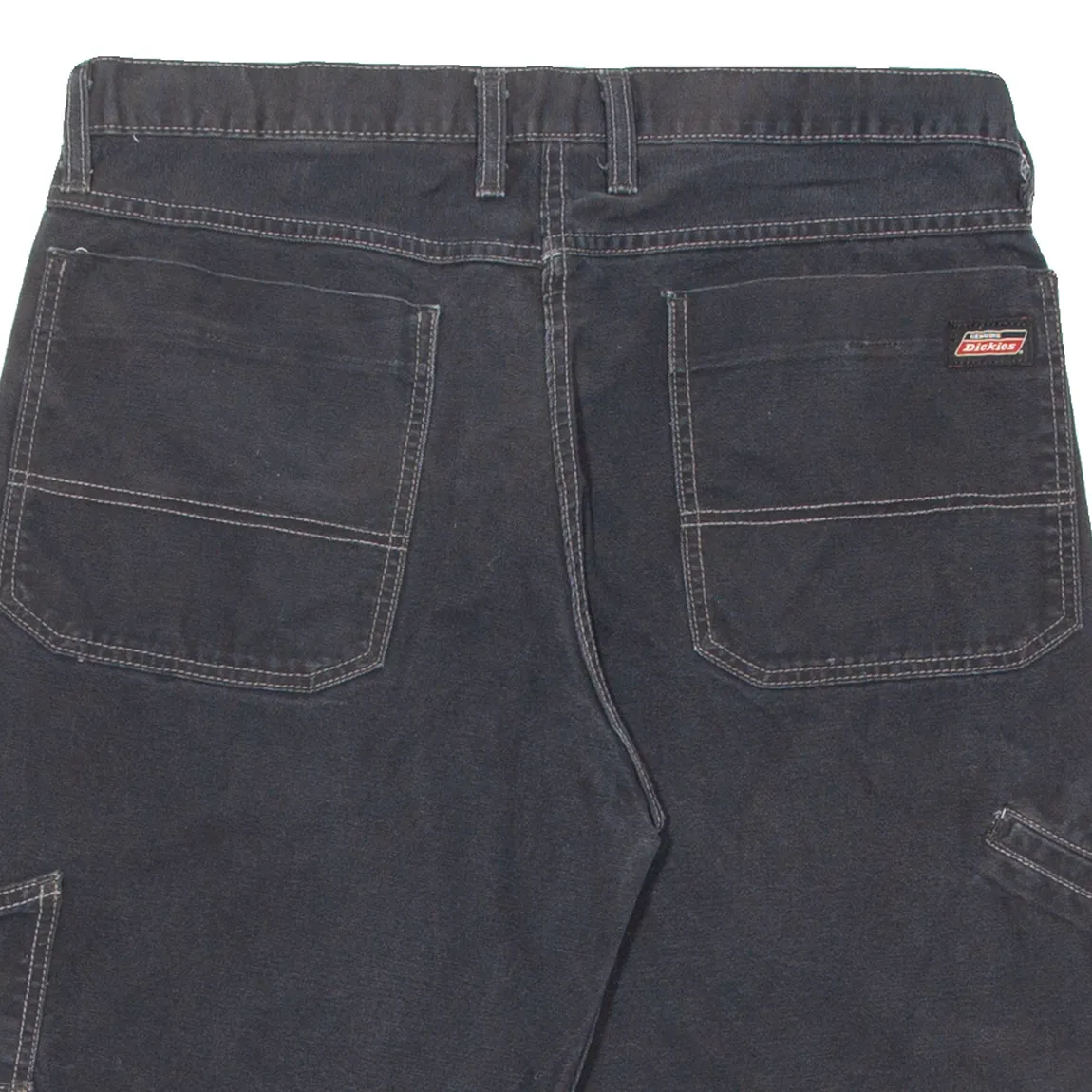 DICKIES Mens Workwear Shorts Black Relaxed M W34