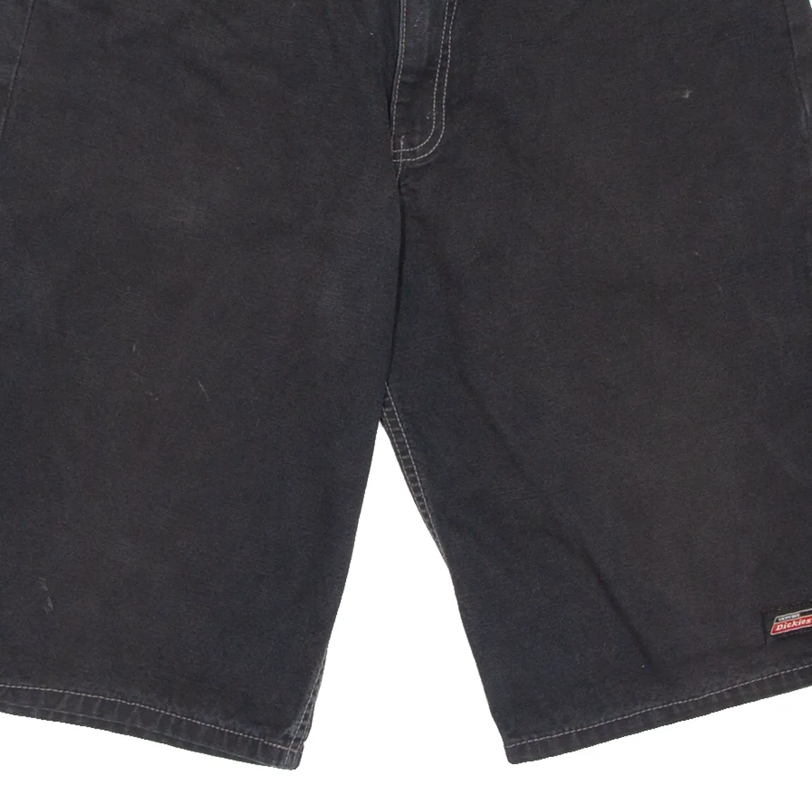 DICKIES Mens Workwear Shorts Black Relaxed M W34