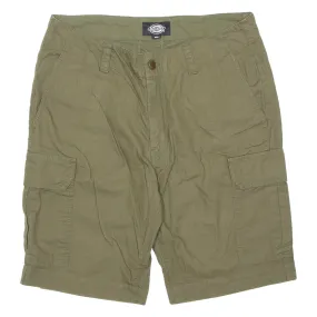 DICKIES Mens Workwear Shorts Green M W34