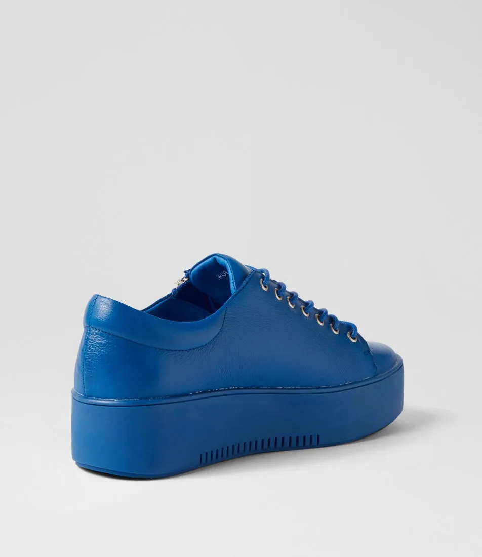 DJANGO & JULIETTE Wolfie Cobalt Leather Sneakers