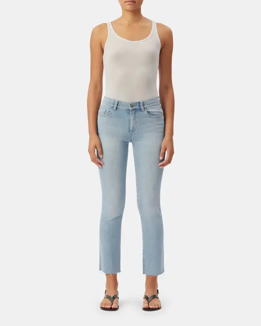 DL1961    Mara Straight Instasculpt Straight Jeans Blue Bay