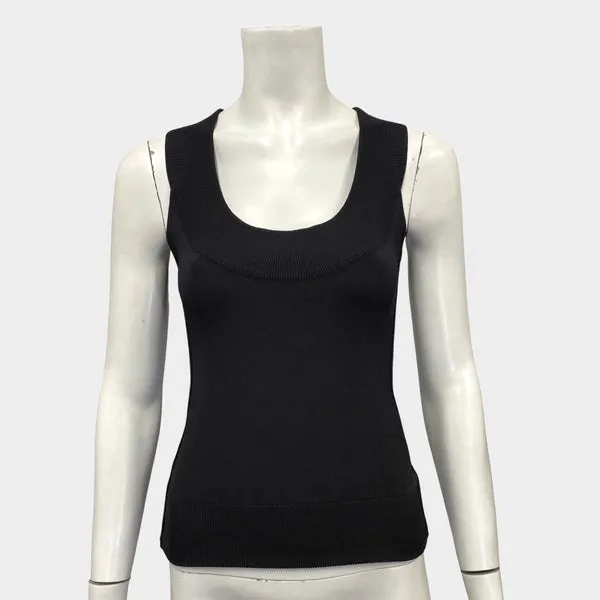 Dolce&Gabbana women's knitted black vest top