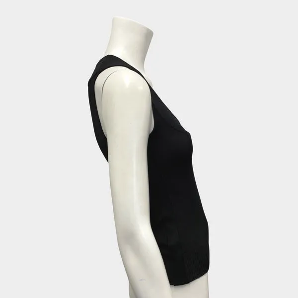 Dolce&Gabbana women's knitted black vest top