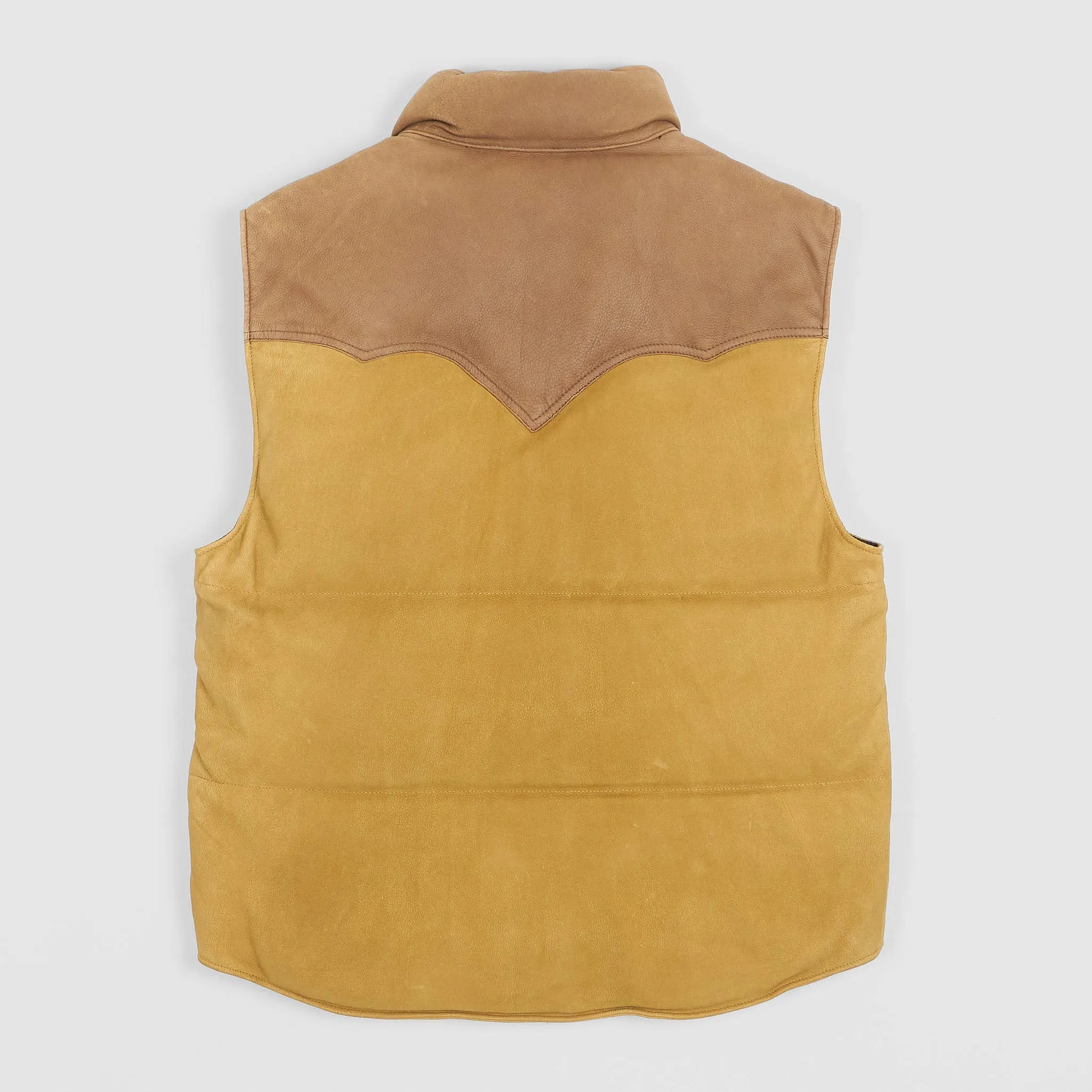 Double RL Leather Down Vest