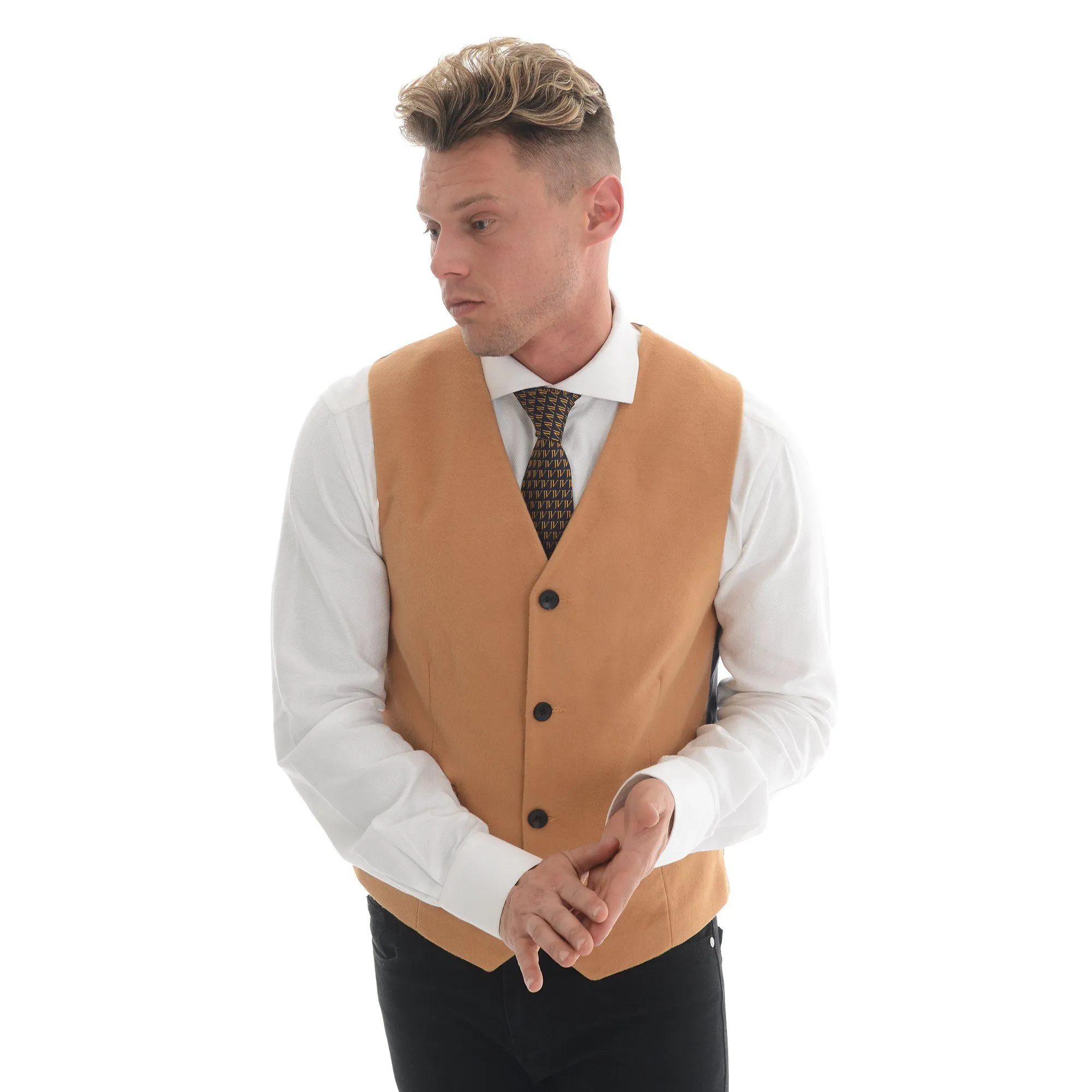 Driffield Moleskin Waistcoat Camel