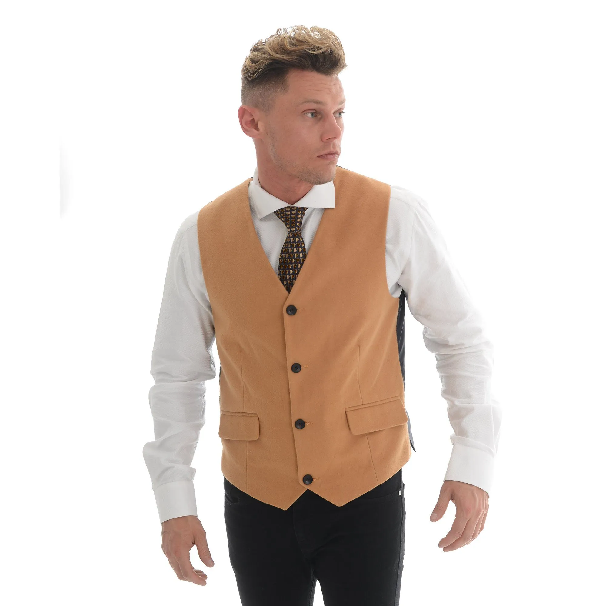 Driffield Moleskin Waistcoat Camel