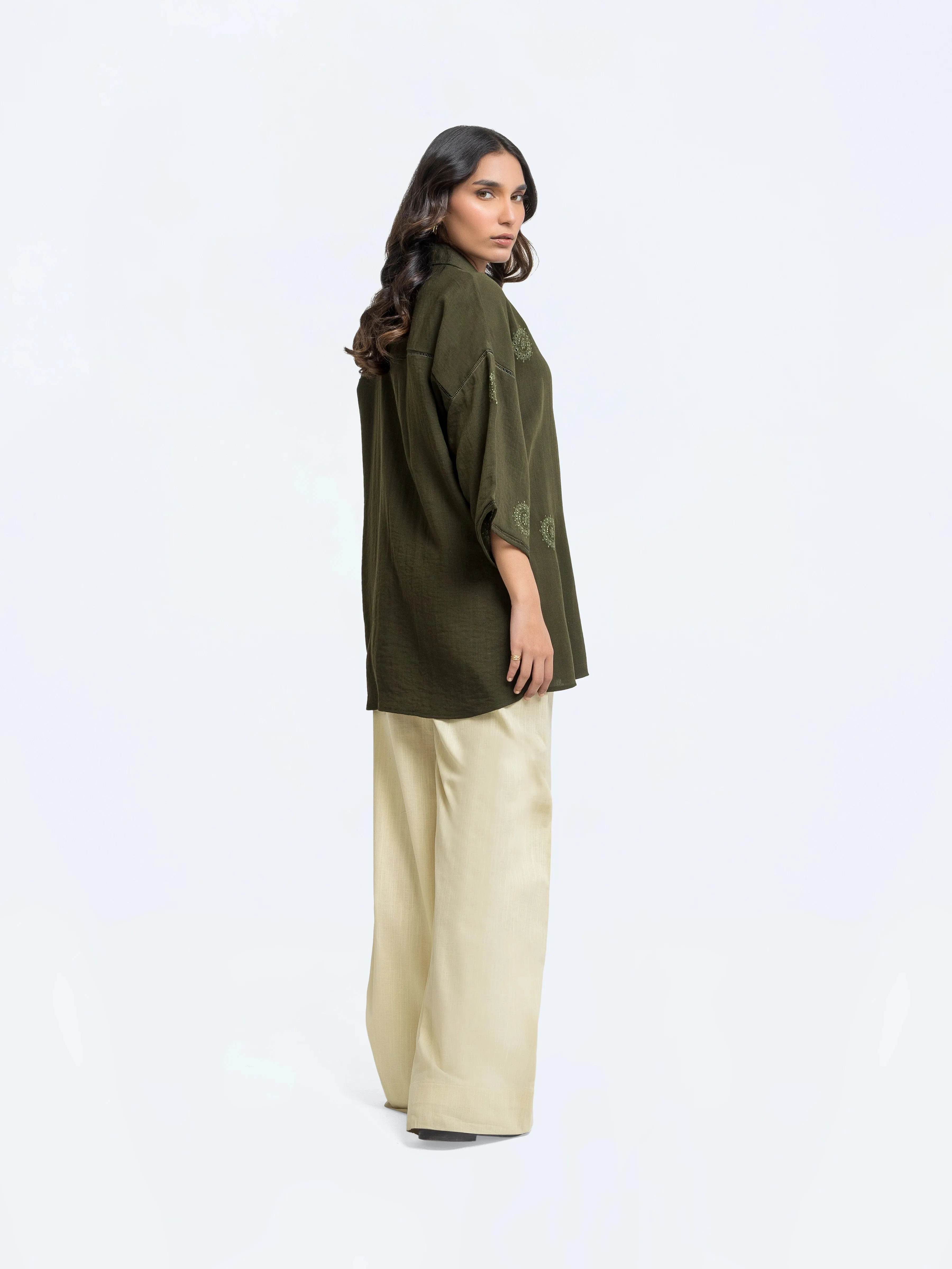 Drop Shoulder Shirt - FWTS24-109