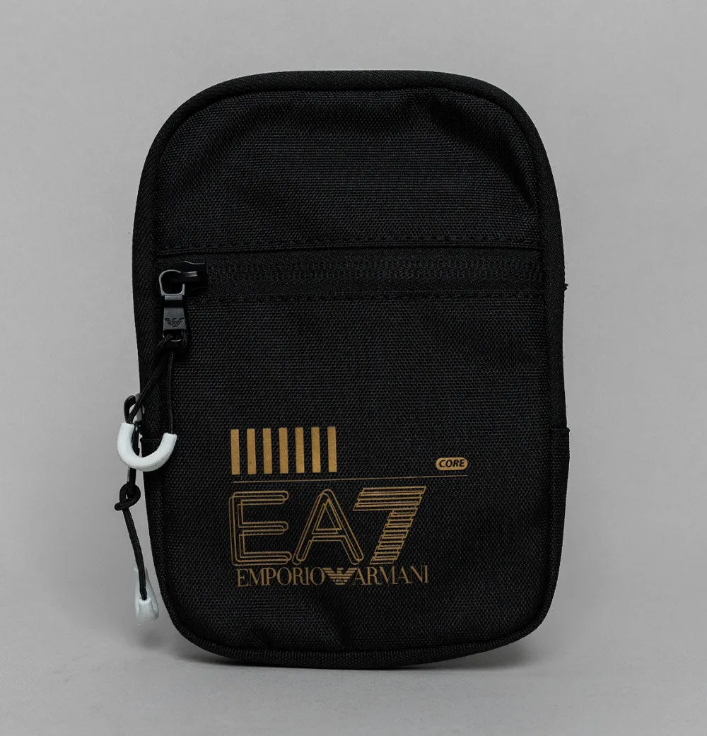 EA7 Mini Train Core Pouch Shoulder Bag Black/Gold