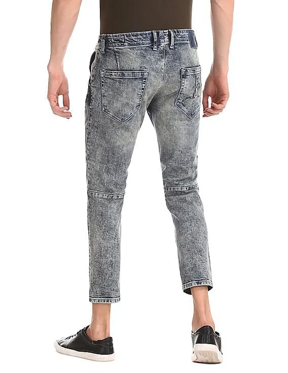 Ed Hardy Dagger Slim Fit Acid Wash Jeans