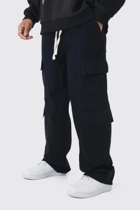 Elasticated Baggy Fit Multi Cargo Pants
