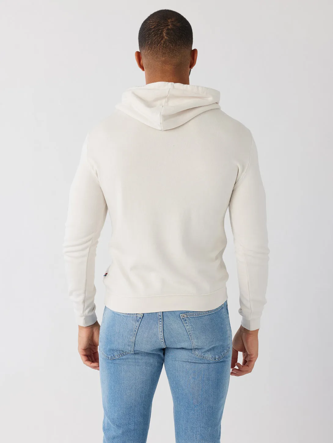 Essential Waves Pullover Hoodie - Ecru