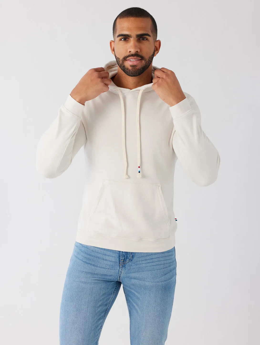 Essential Waves Pullover Hoodie - Ecru