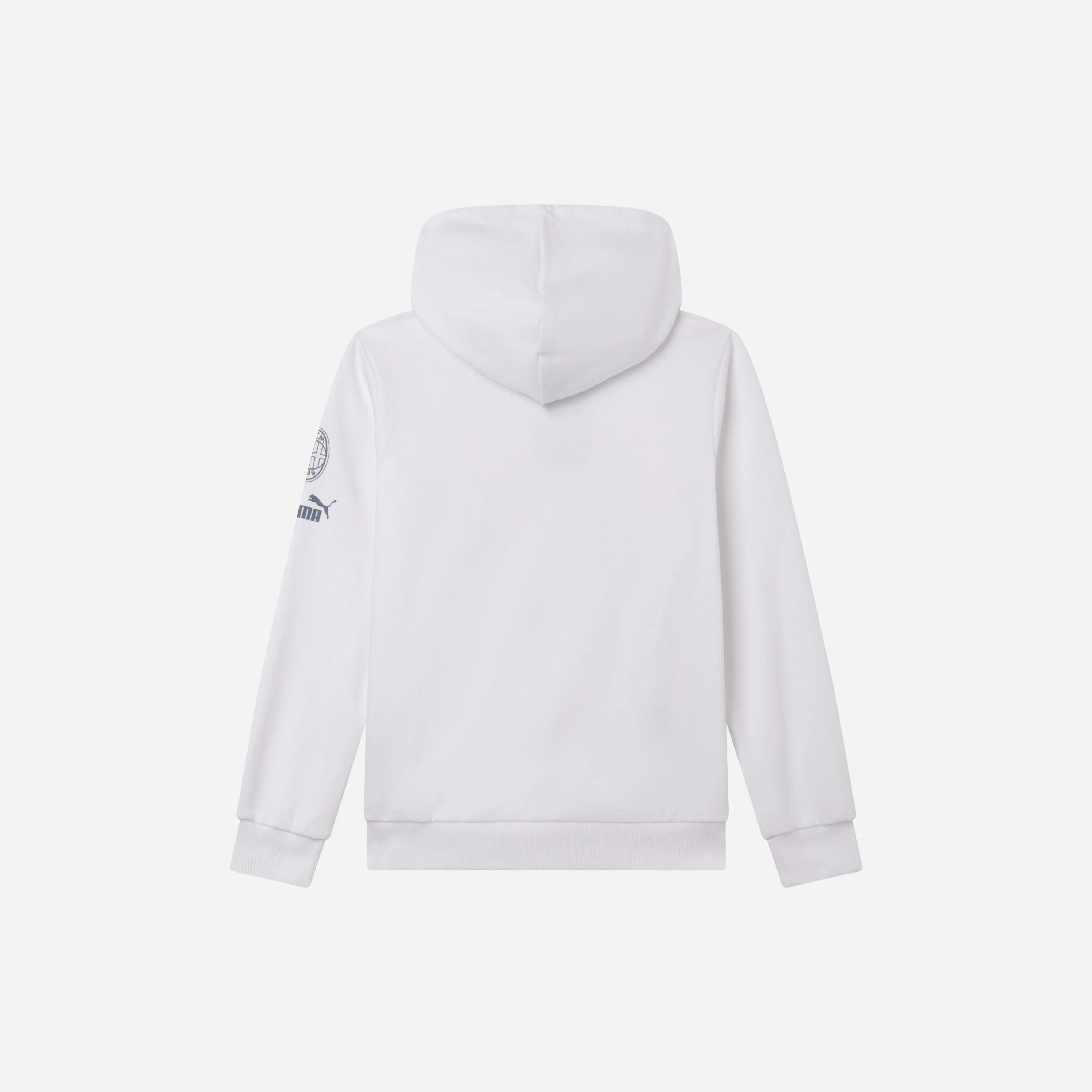 FELPA MILAN FOOTBALL CORE BAMBINO CON CAPPUCCIO E STAMPA