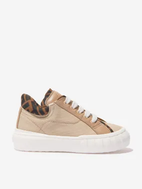 Fendi Unisex Canvas FF Logo Trainers