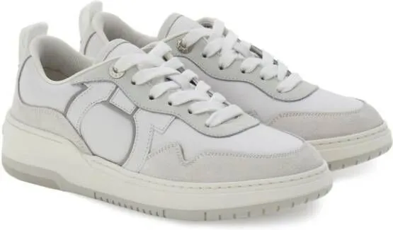 Ferragamo Gancini lace-up sneakers White