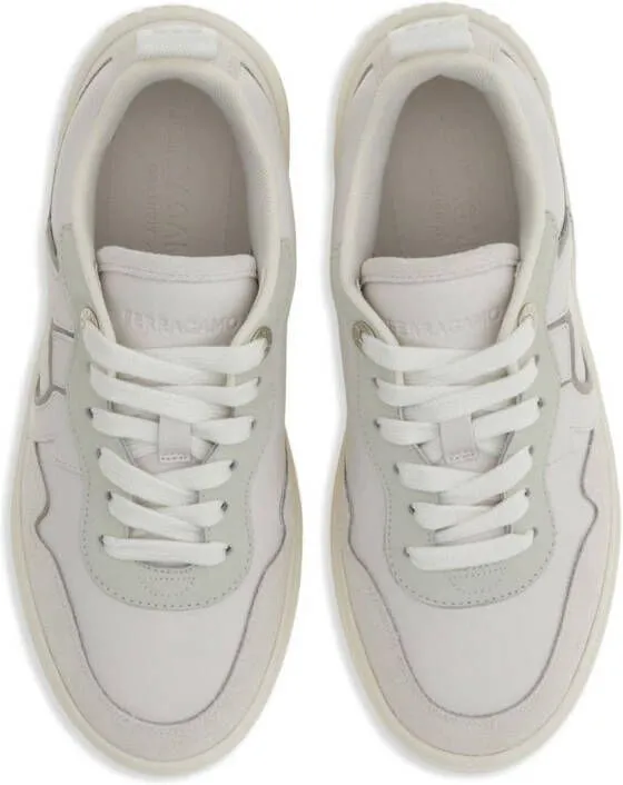 Ferragamo Gancini lace-up sneakers White