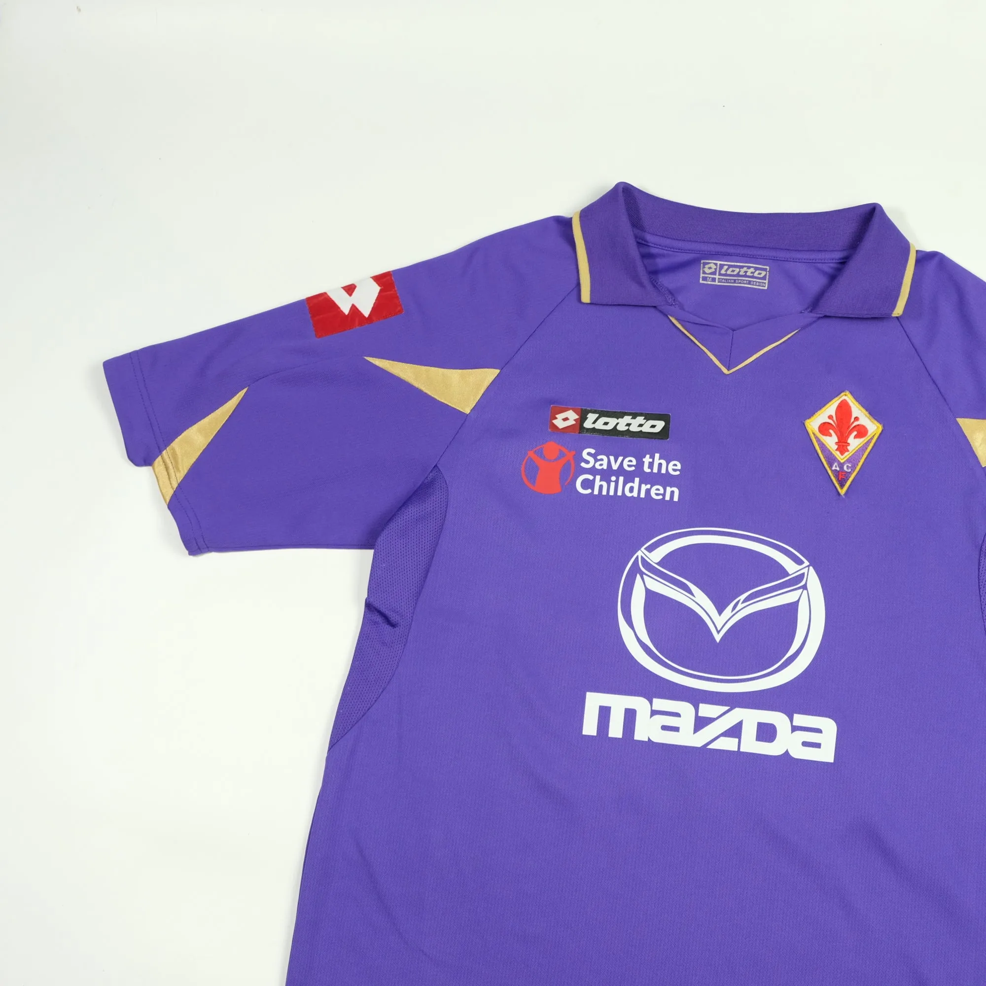 Fiorentina Italy 2010/2011 Baggio Original Home Football Shirt Lotto Medium