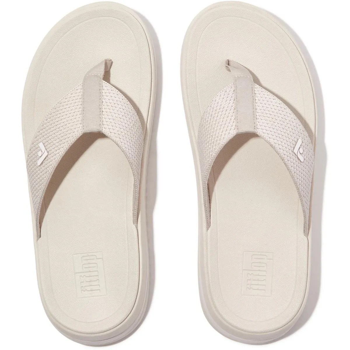 Fitflop Surff Two-tone Toe Post Sandals Paris Beige