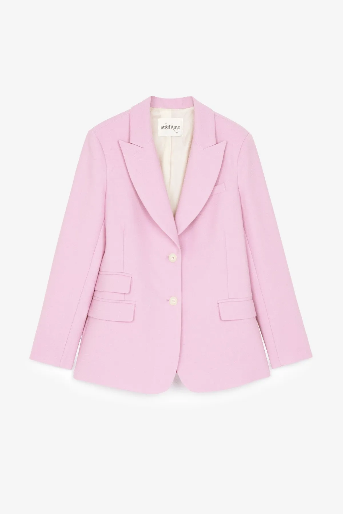 Fitted jacket with 2 buttons