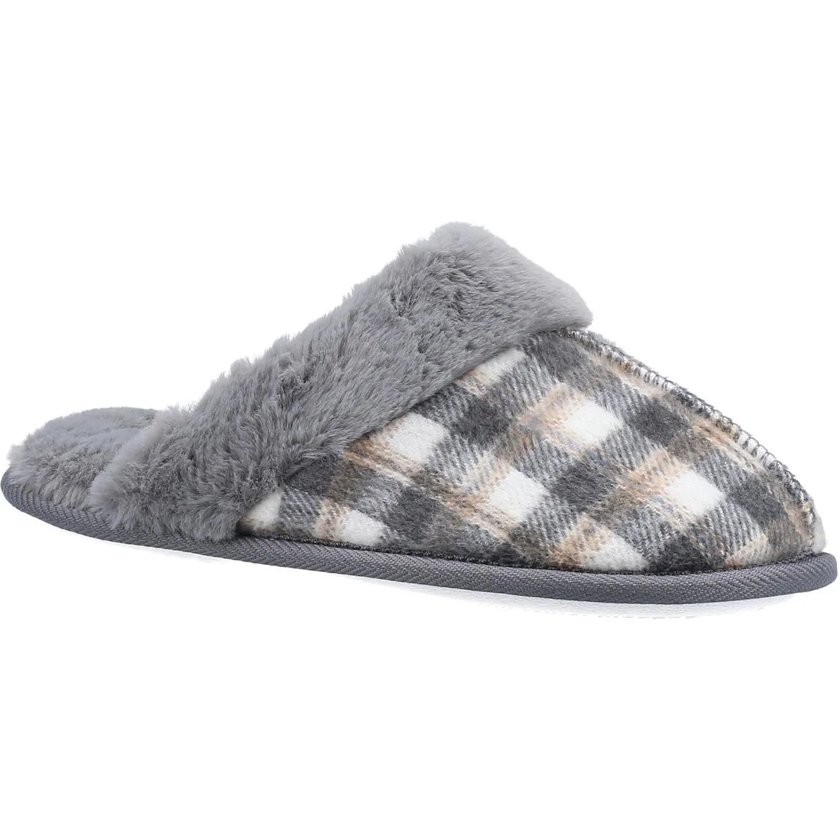 Fleet & Foster Neath Mule Slipper Grey