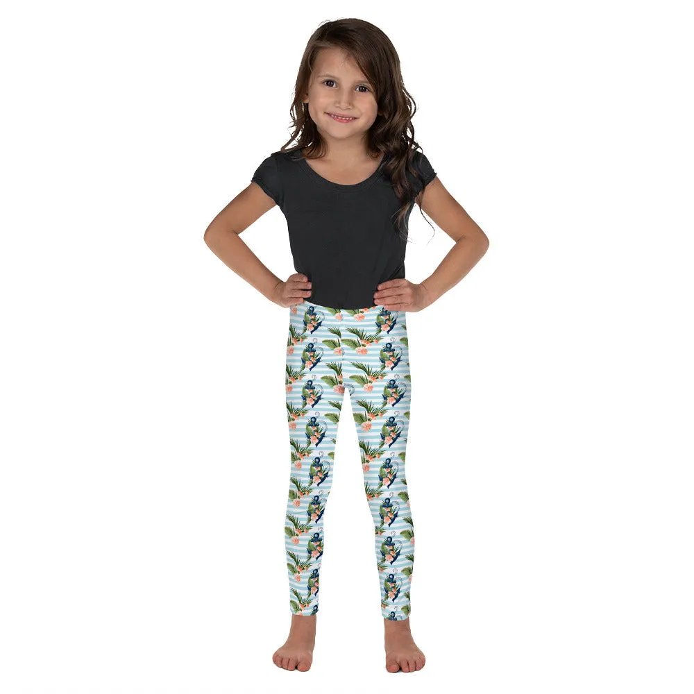 Floral Anchor Kid's Leggings