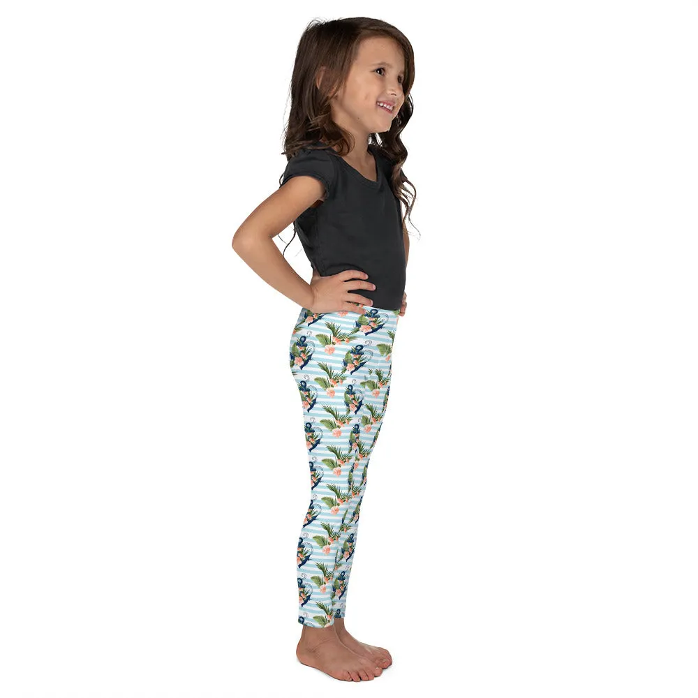 Floral Anchor Kid's Leggings