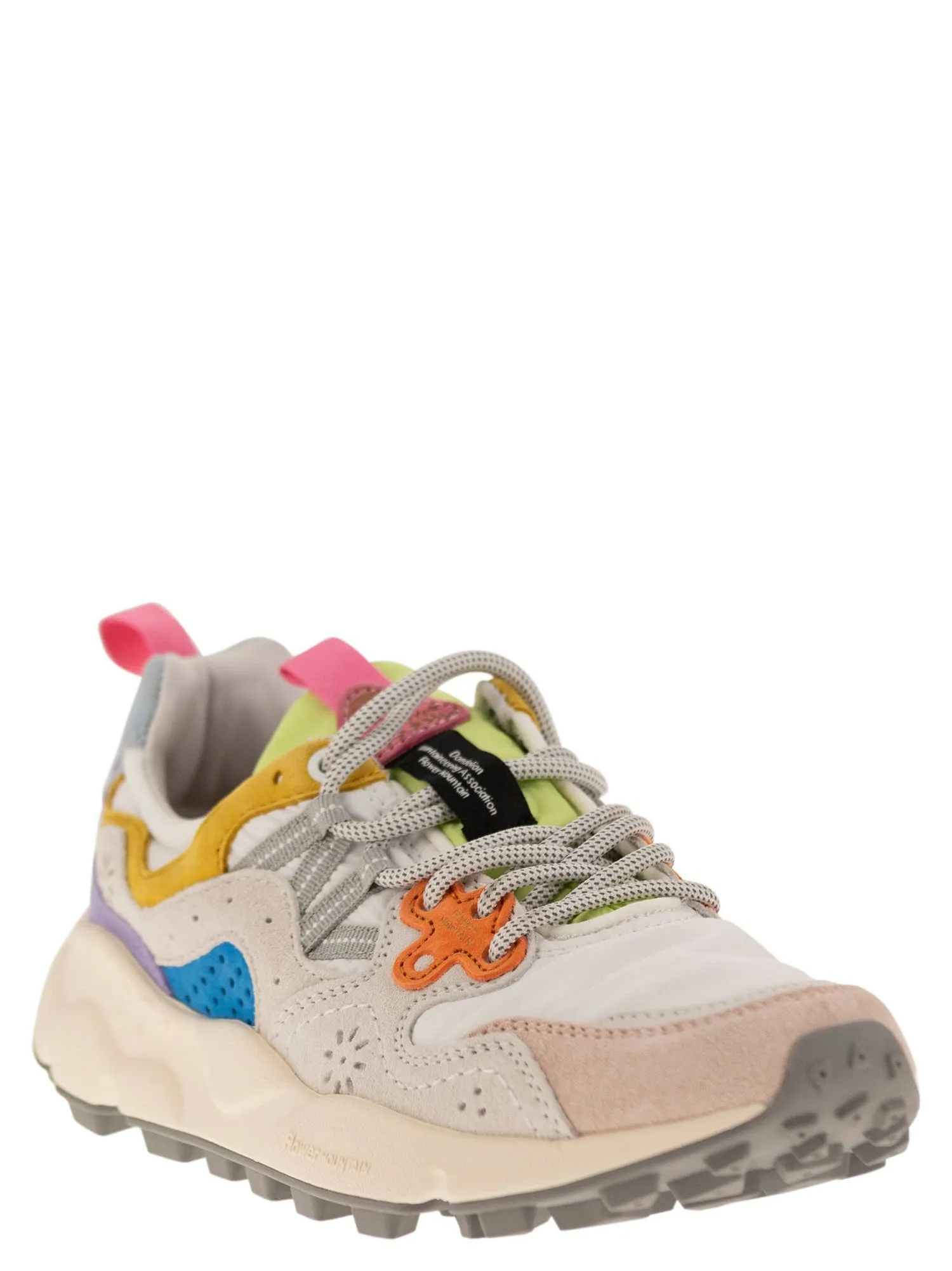 Flower Mountain    Flower Mountain Yamano 3 Sneakers In Suede And Technical Fabric