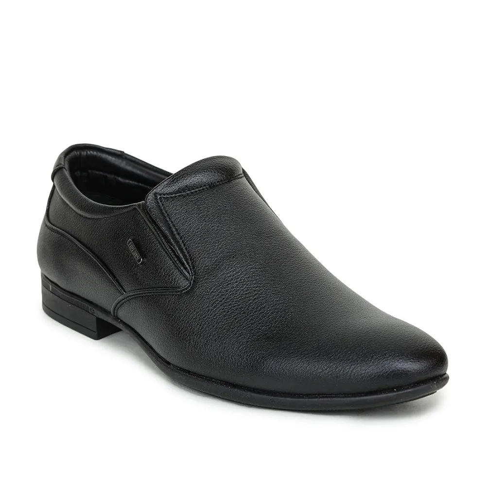 Fortune Black Formal Slip on Shoes For Men UVL-31 By Liberty