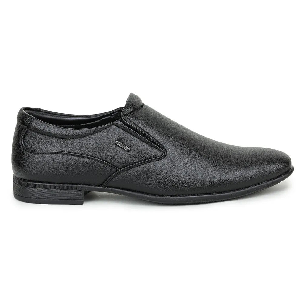 Fortune Black Formal Slip on Shoes For Men UVL-31 By Liberty