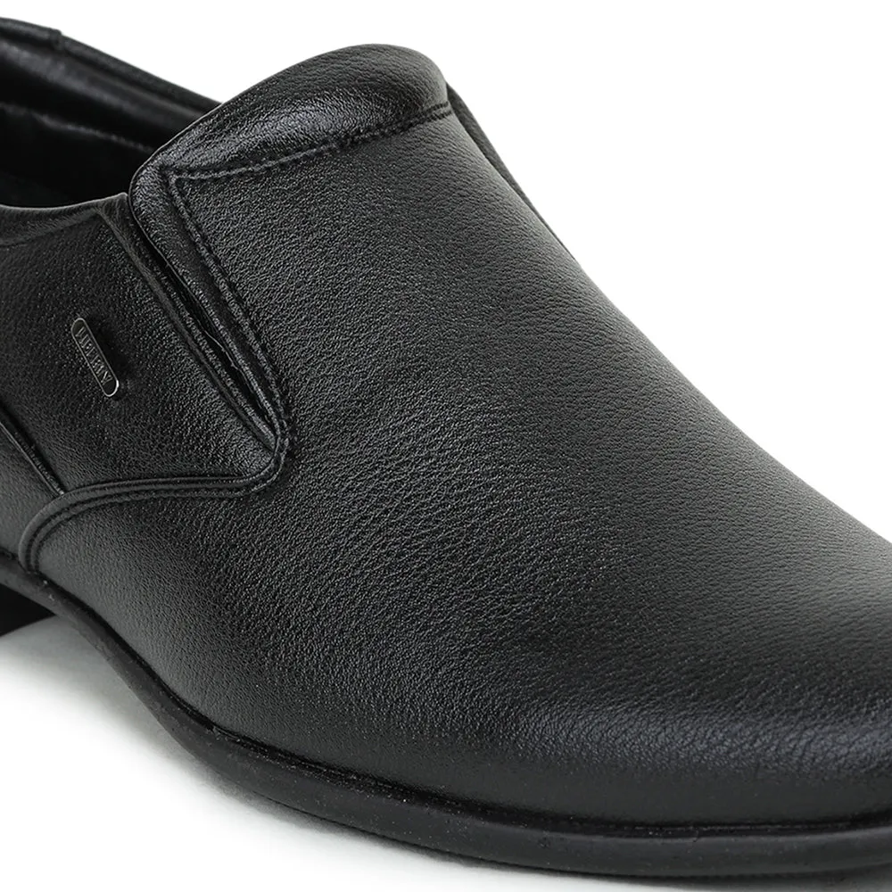 Fortune Black Formal Slip on Shoes For Men UVL-31 By Liberty