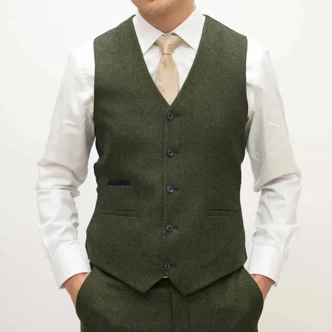 Fratelli Forest Green Waistcoat