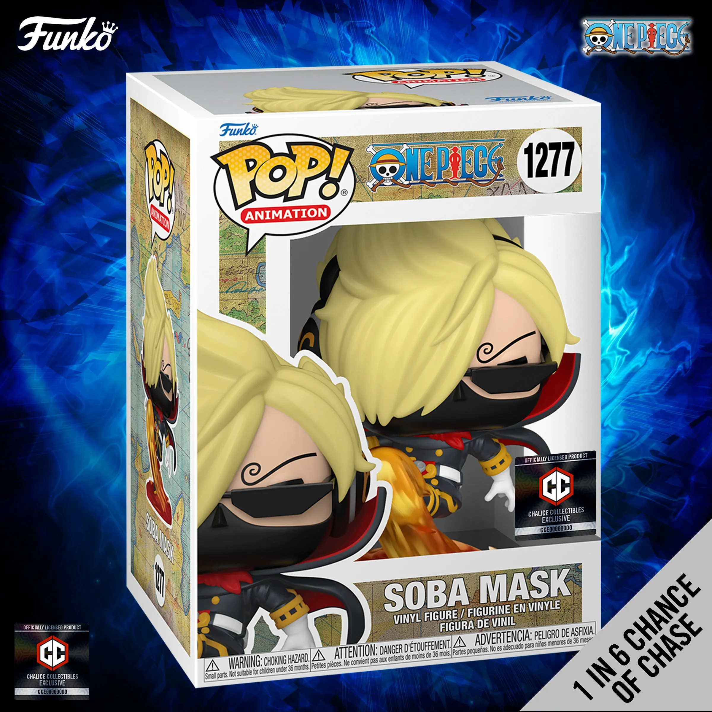 Funko Pop! Chalice Collectibles Exclusive: One Piece - Sanji - Soba Mask (1 in 6 Chance of Chase)