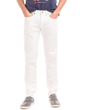 GAP Men White Stretch 1969 Slim Fit Jeans