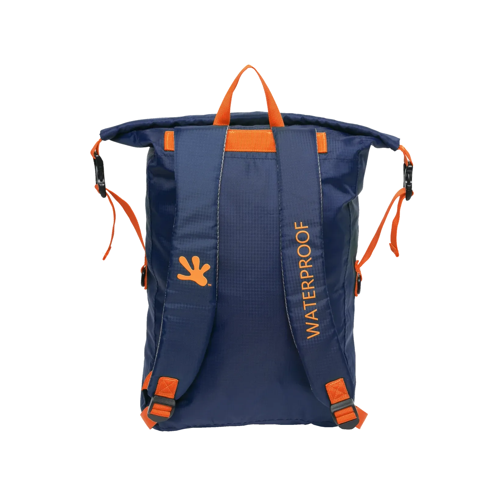 Geckobrands Waterproof Light Backpack - Navy/Orange
